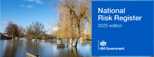 The Title Card for the National Risk Register 2025 Edition